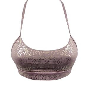 Glyder Lotus Sports Bra Mauve Royal Tide Sz XS